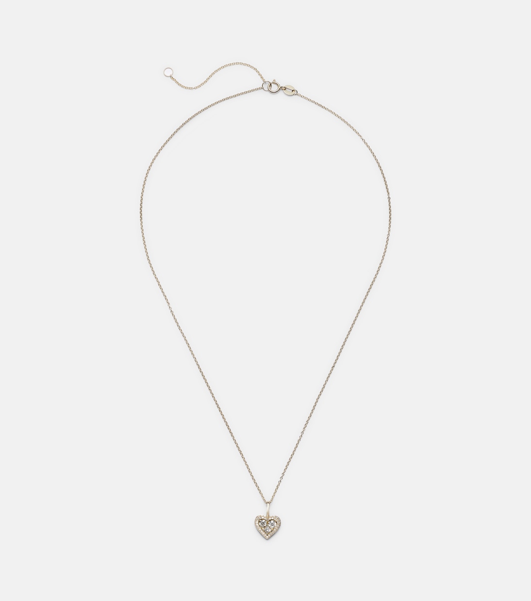 Collana Piece of My Heart Sparkle in oro 14kt con diamanti  | Stone and Strand