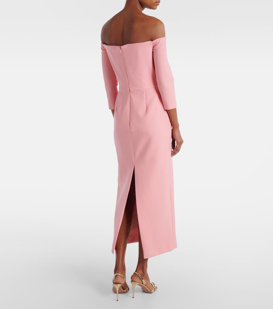 Embroidered wool-blend gown | Oscar de la Renta