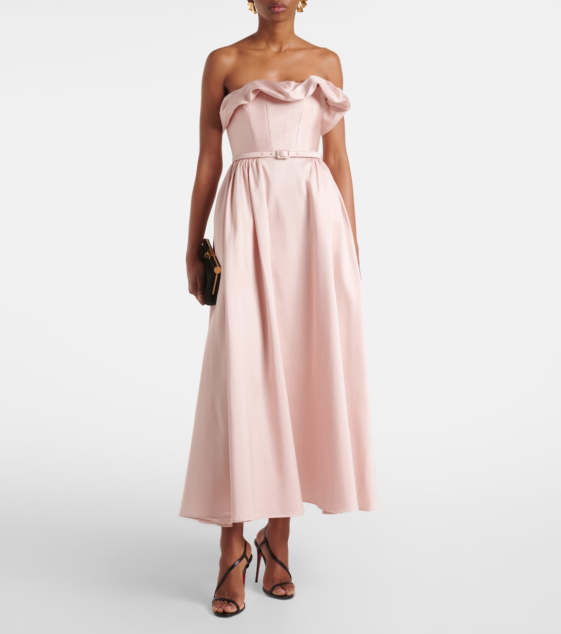 Vestido midi con volantes | Roland Mouret