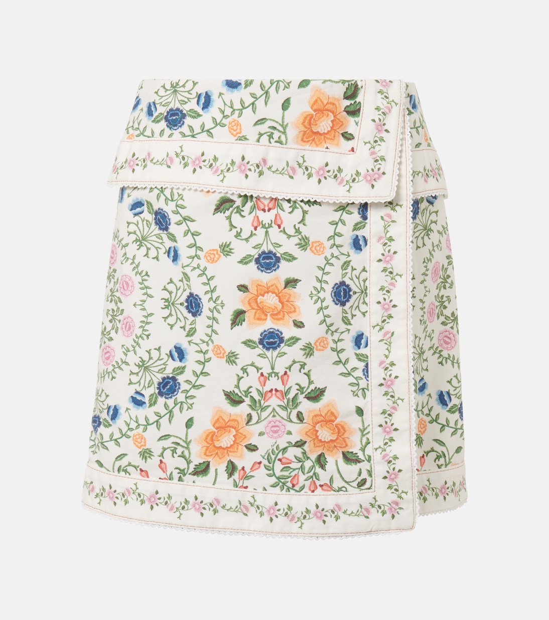 Minifalda Folk Floral de algodón | Farm Rio