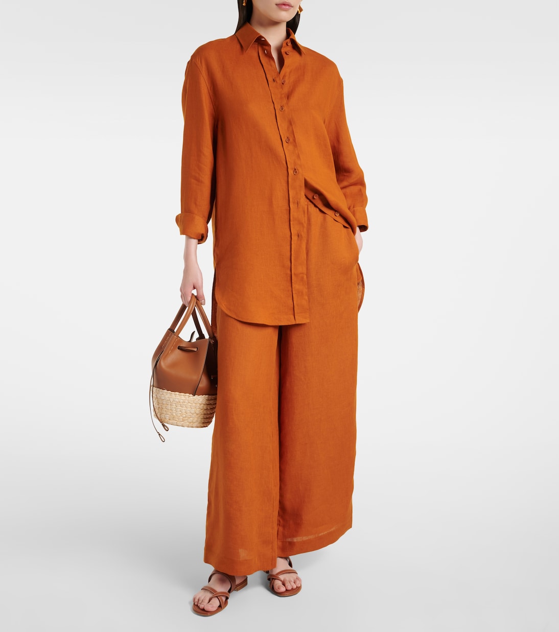 Pantaloni Select in lino a gamba larga | Eres