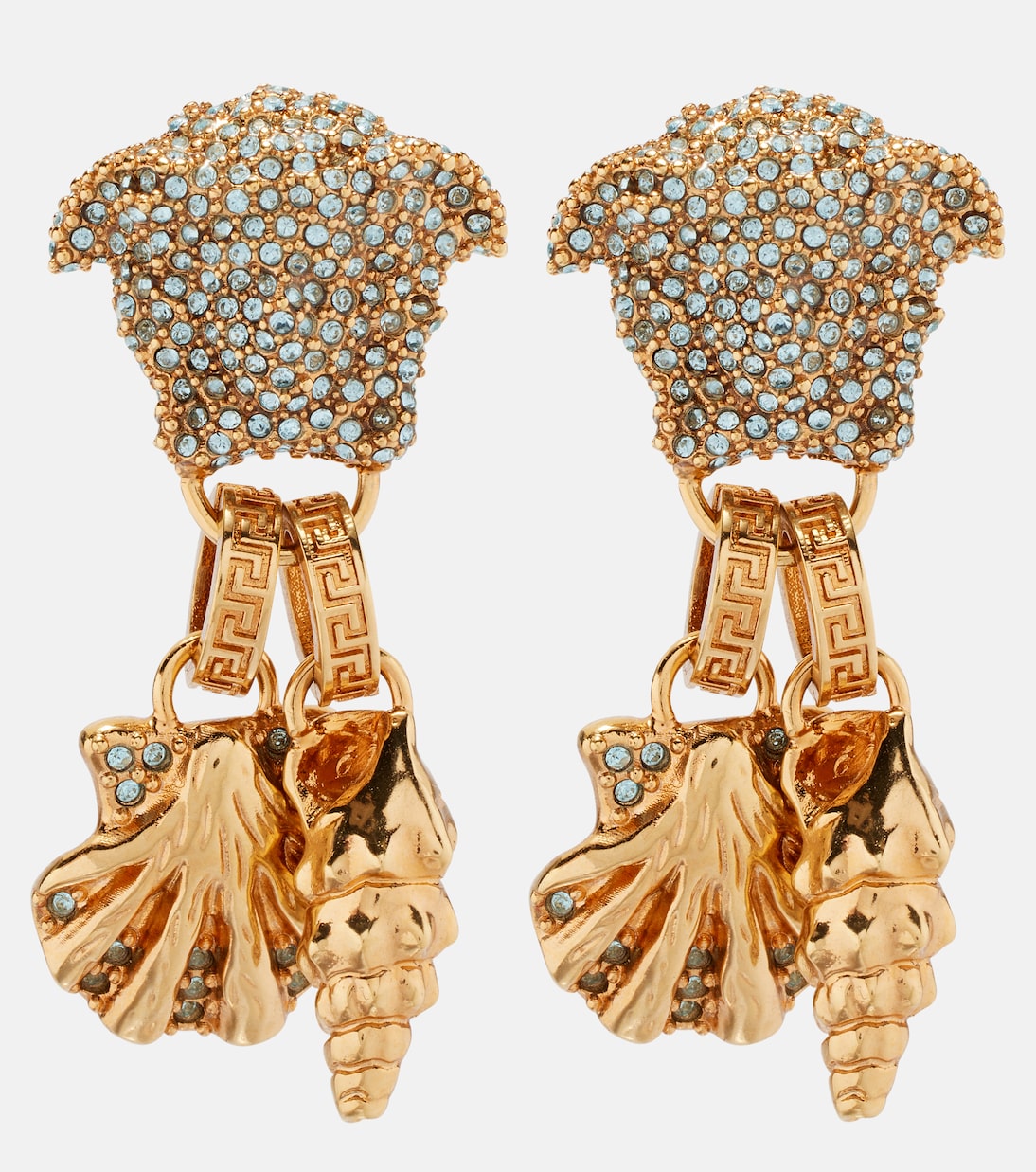 Boucles d’oreilles Medusa à cristaux | Versace