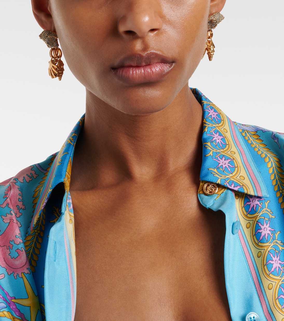 Boucles d’oreilles Medusa à cristaux | Versace