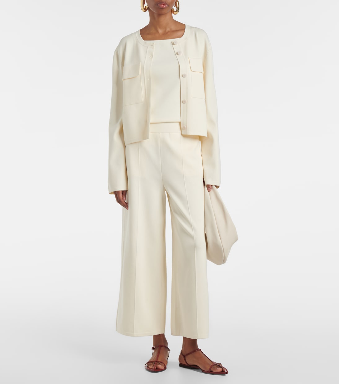 High-rise wide-leg pants | Joseph