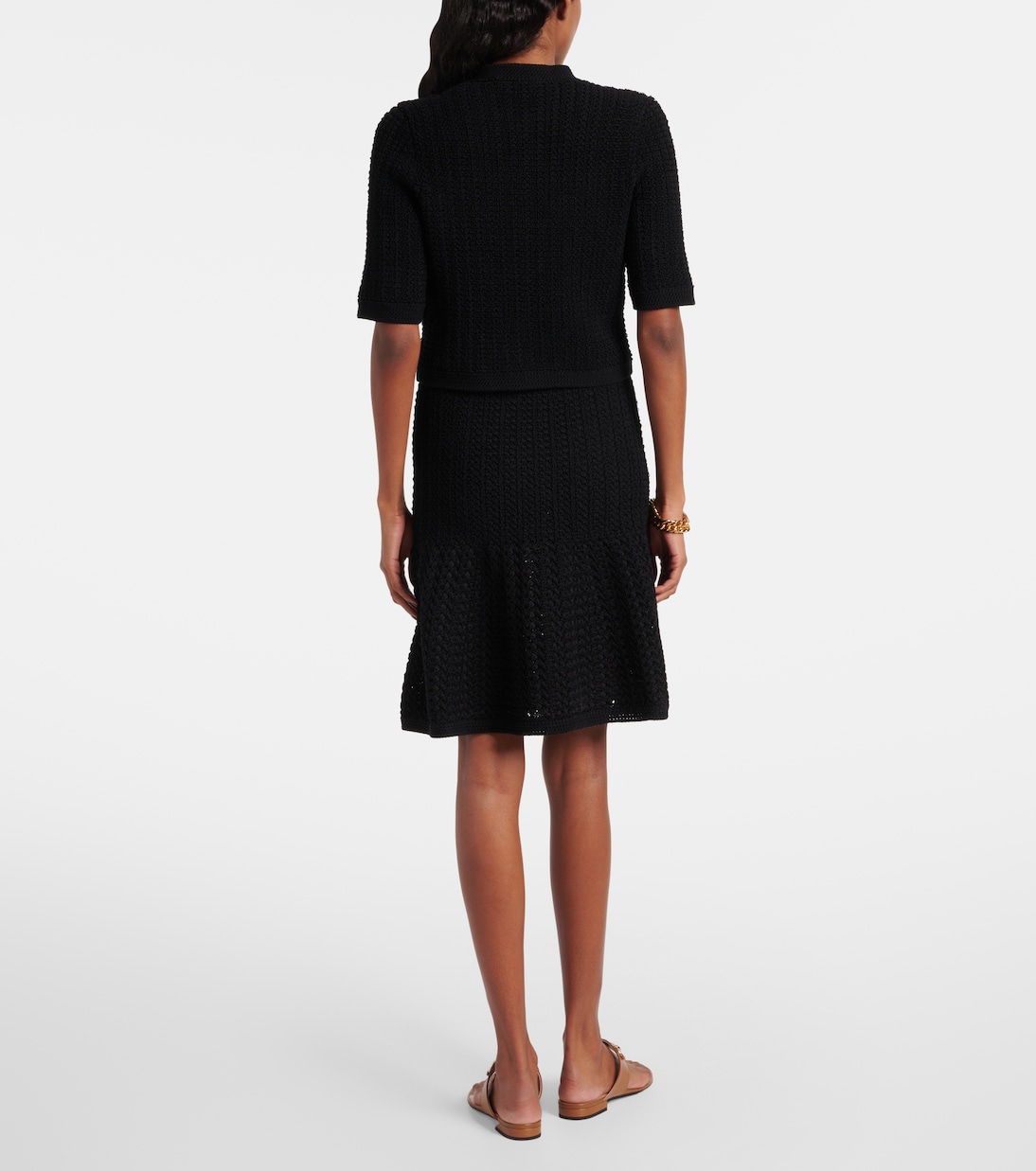 Cárdigan cropped en mezcla de algodón | Gucci