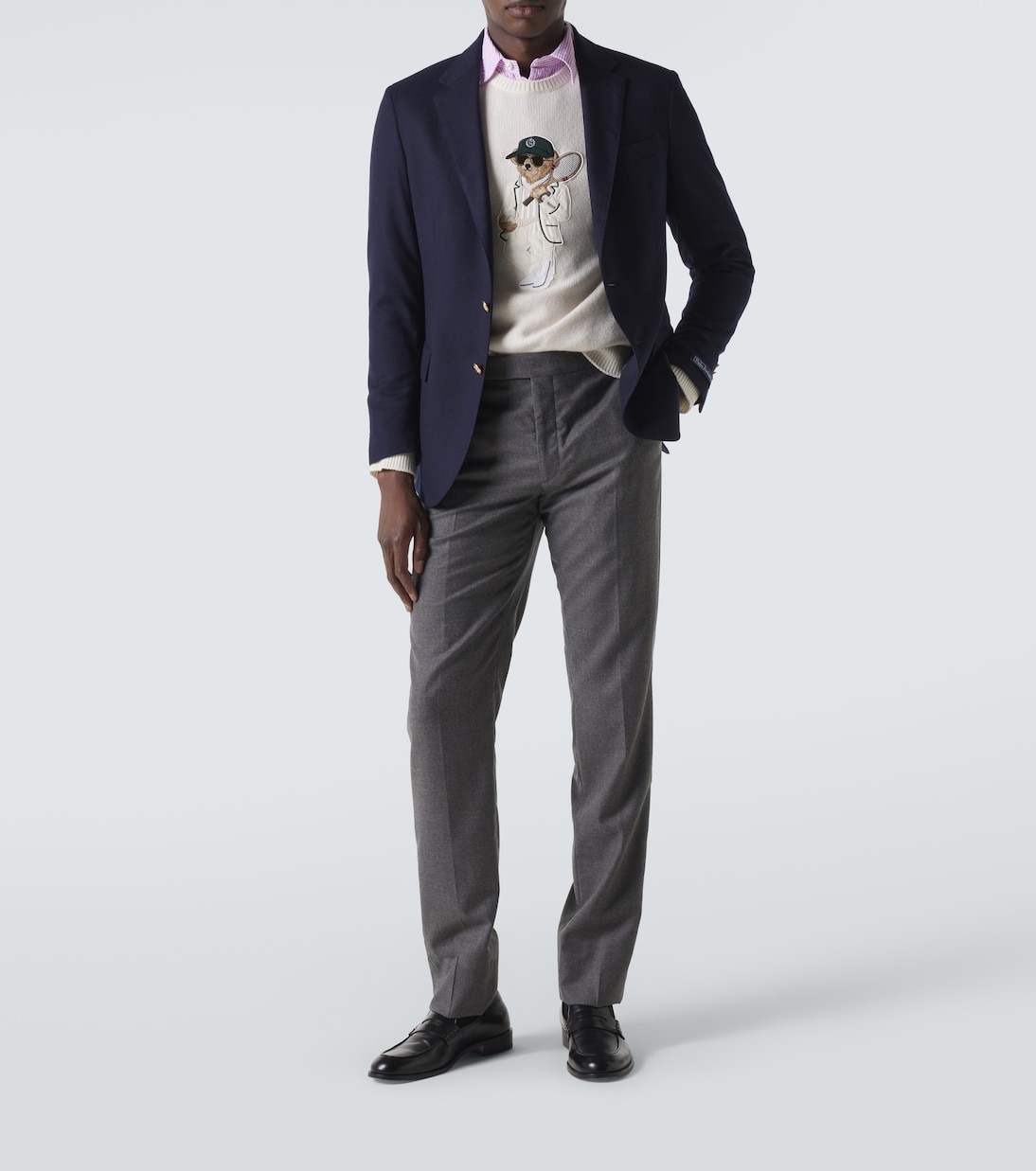Mid-rise wool straight pants | Ralph Lauren Purple Label