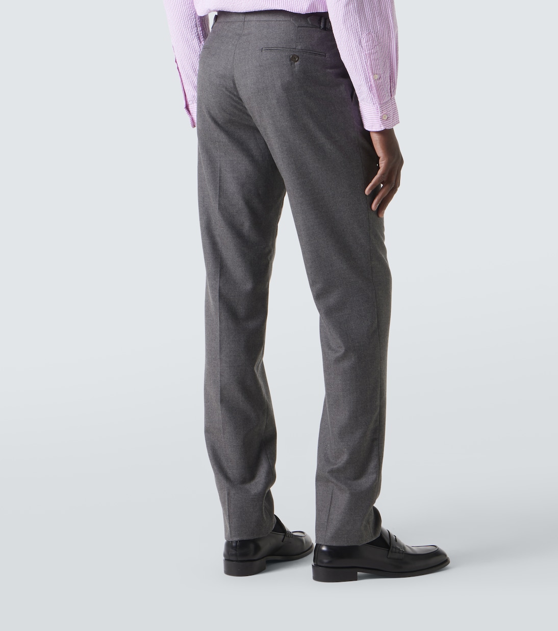Mid-rise wool straight pants | Ralph Lauren Purple Label