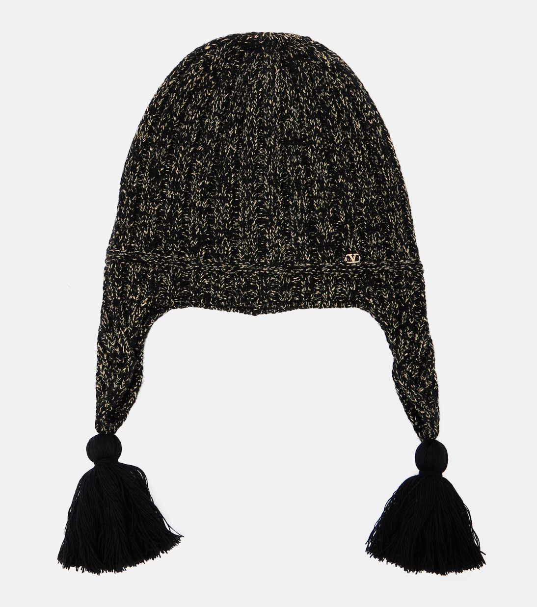 Gorro VLogo de Lurex® con flecos  | Valentino