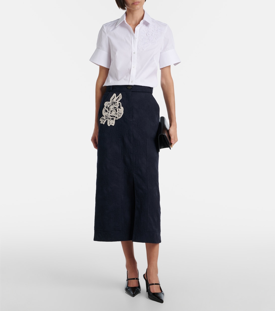 Midirock aus Jacquard  | Erdem