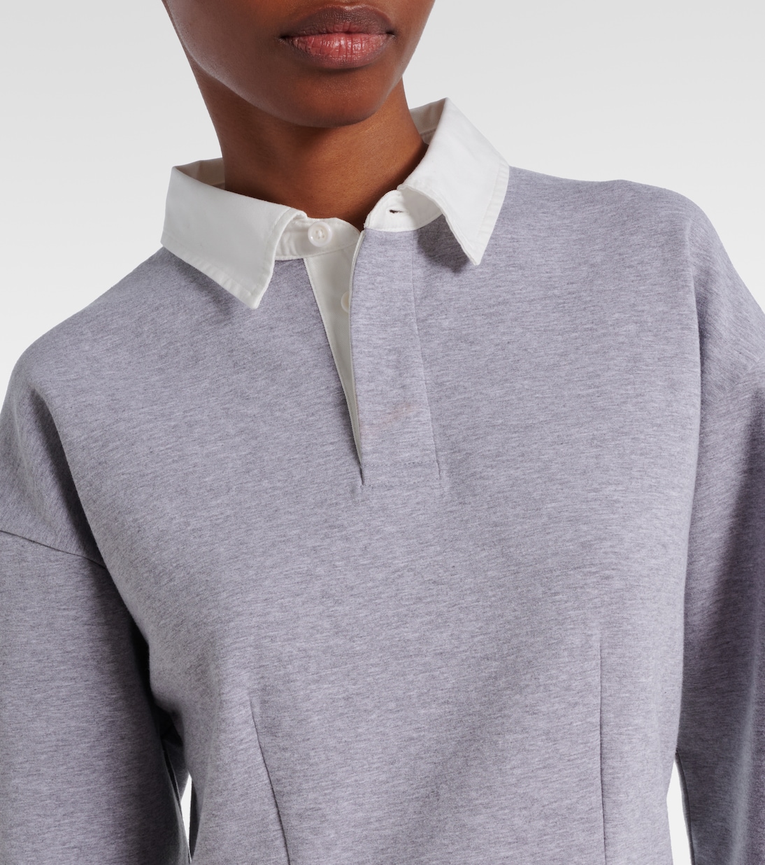 Cotton-blend jersey polo dress | JW Anderson