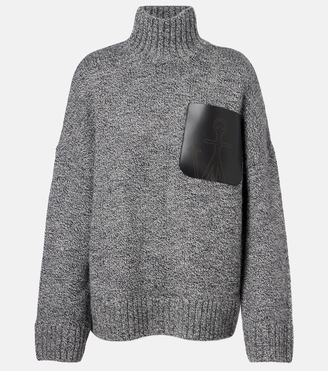 Wool and alpaca-blend turtleneck sweater | JW Anderson