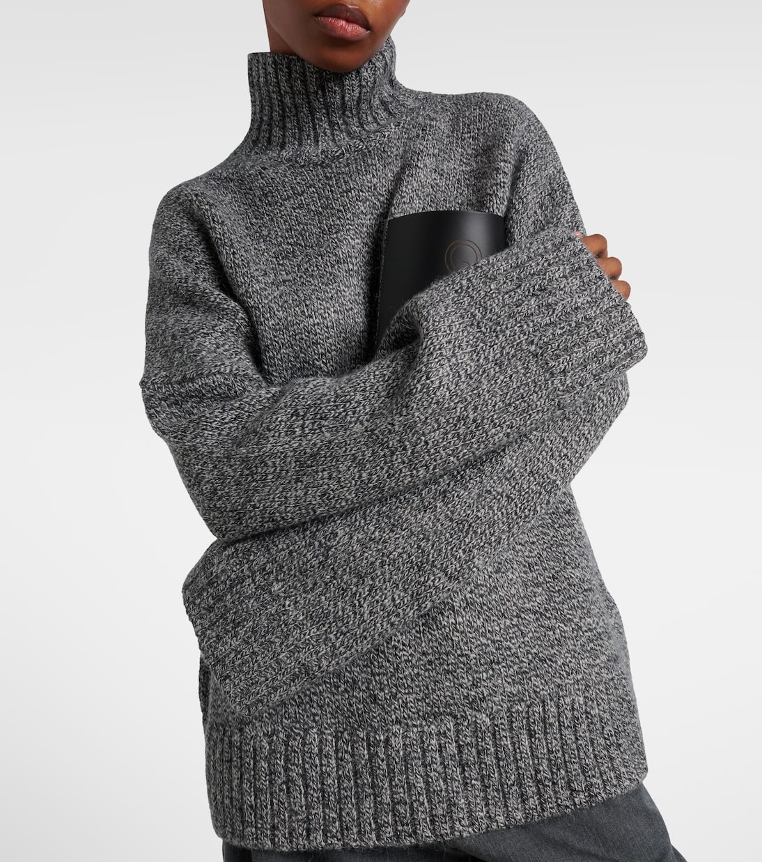 Wool and alpaca-blend turtleneck sweater | JW Anderson