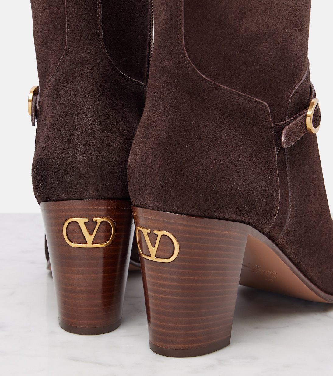 Bottines Pattie 75 en daim | Valentino Garavani