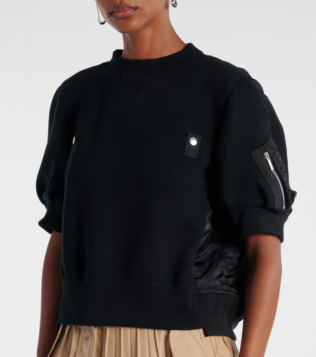 Top en coton mélangé | Sacai