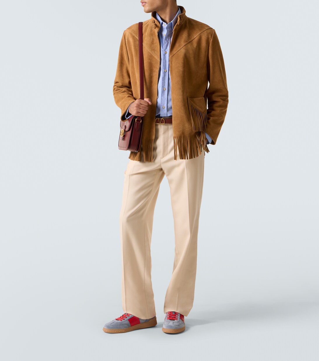 Upvillage suede and leather sneakers | Valentino Garavani