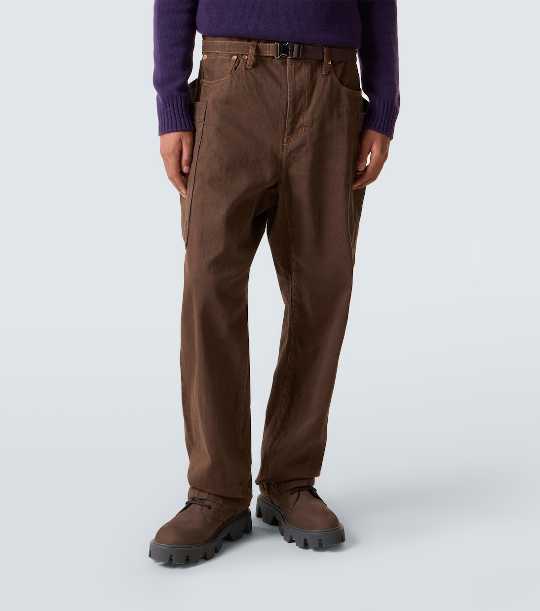 Belted cargo jeans | Sacai