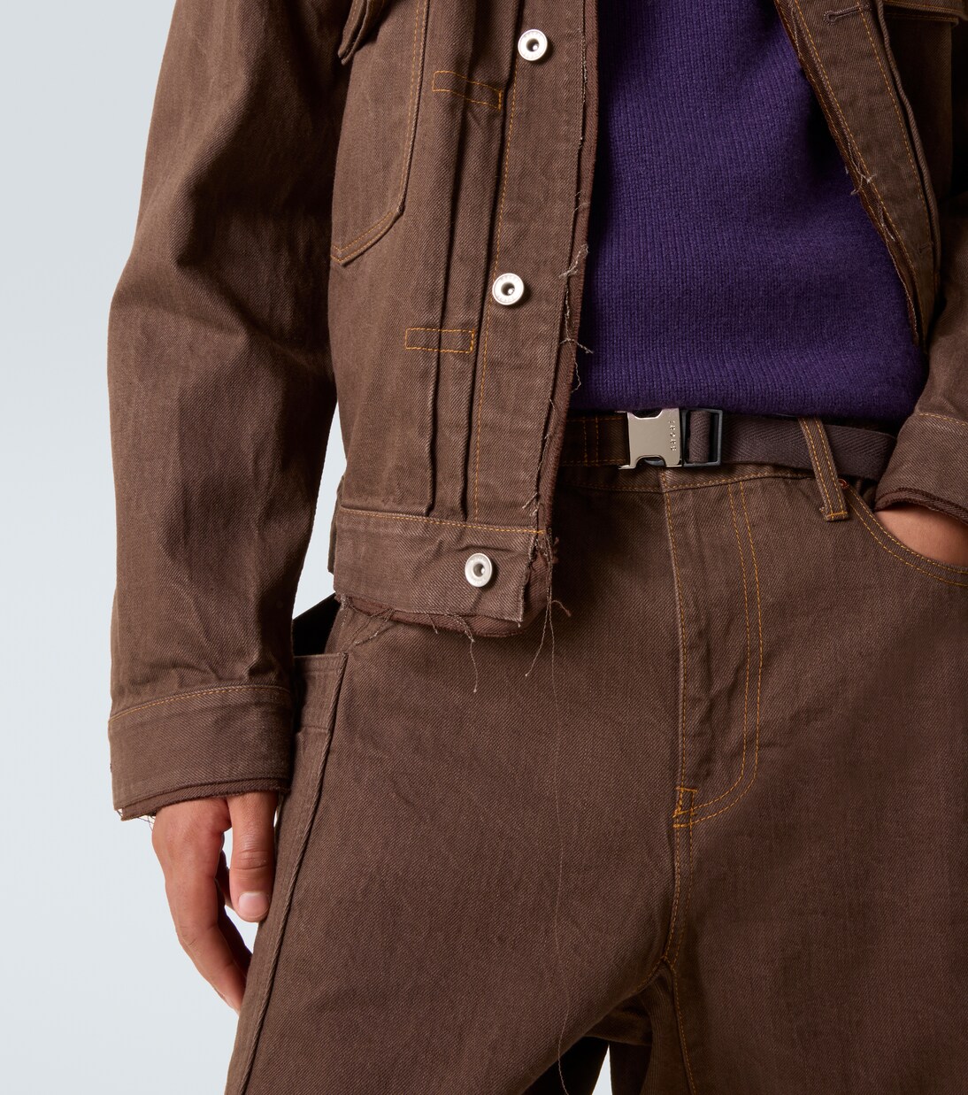Belted cargo jeans | Sacai