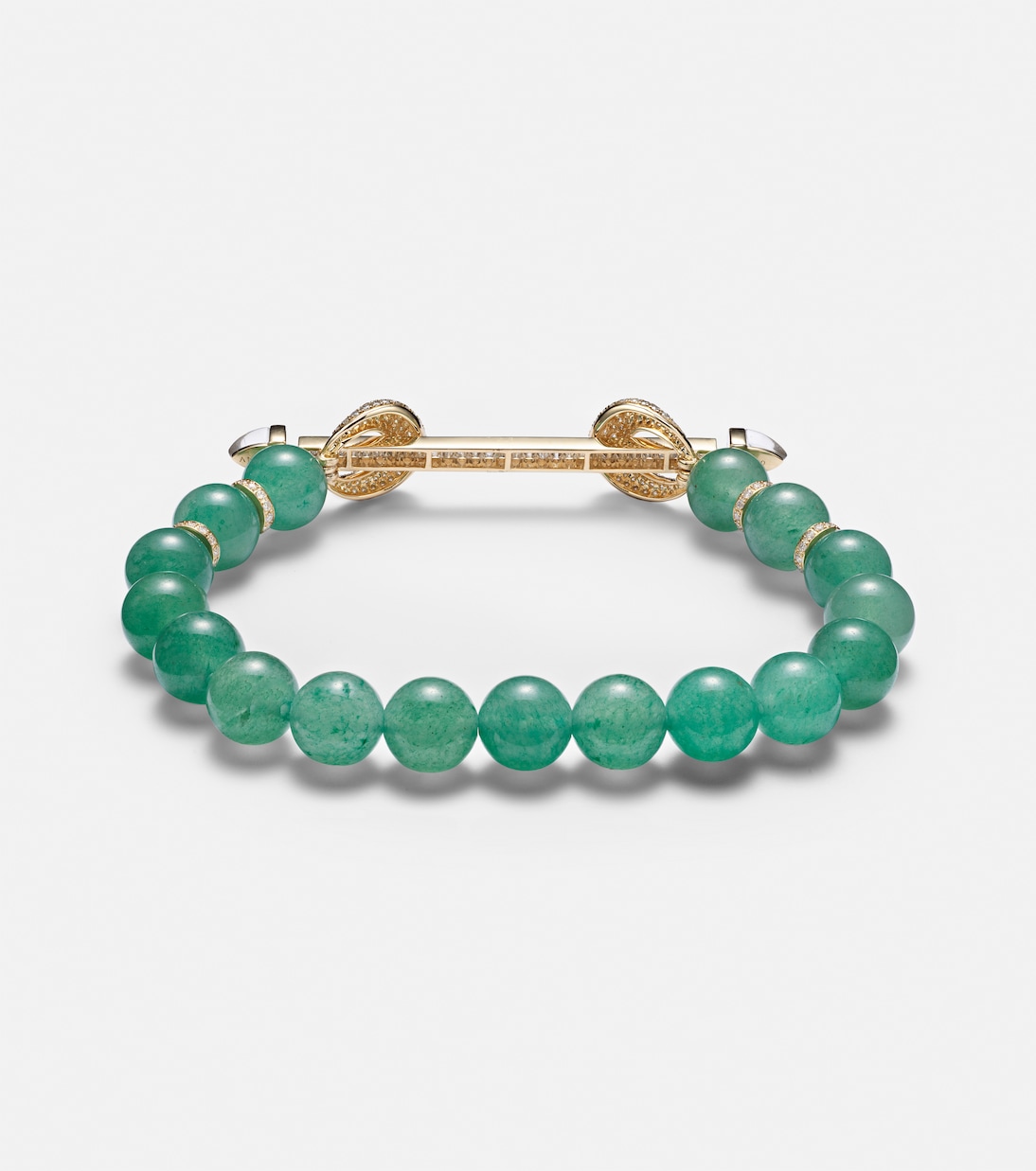Chakra 18kt gold bracelet with gemstones | Ananya