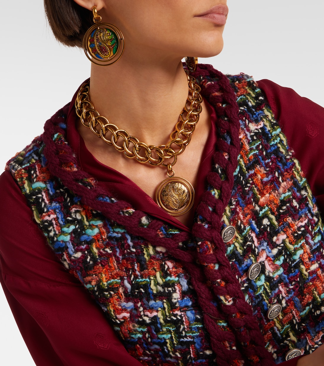 Embellished pendant necklace | Etro