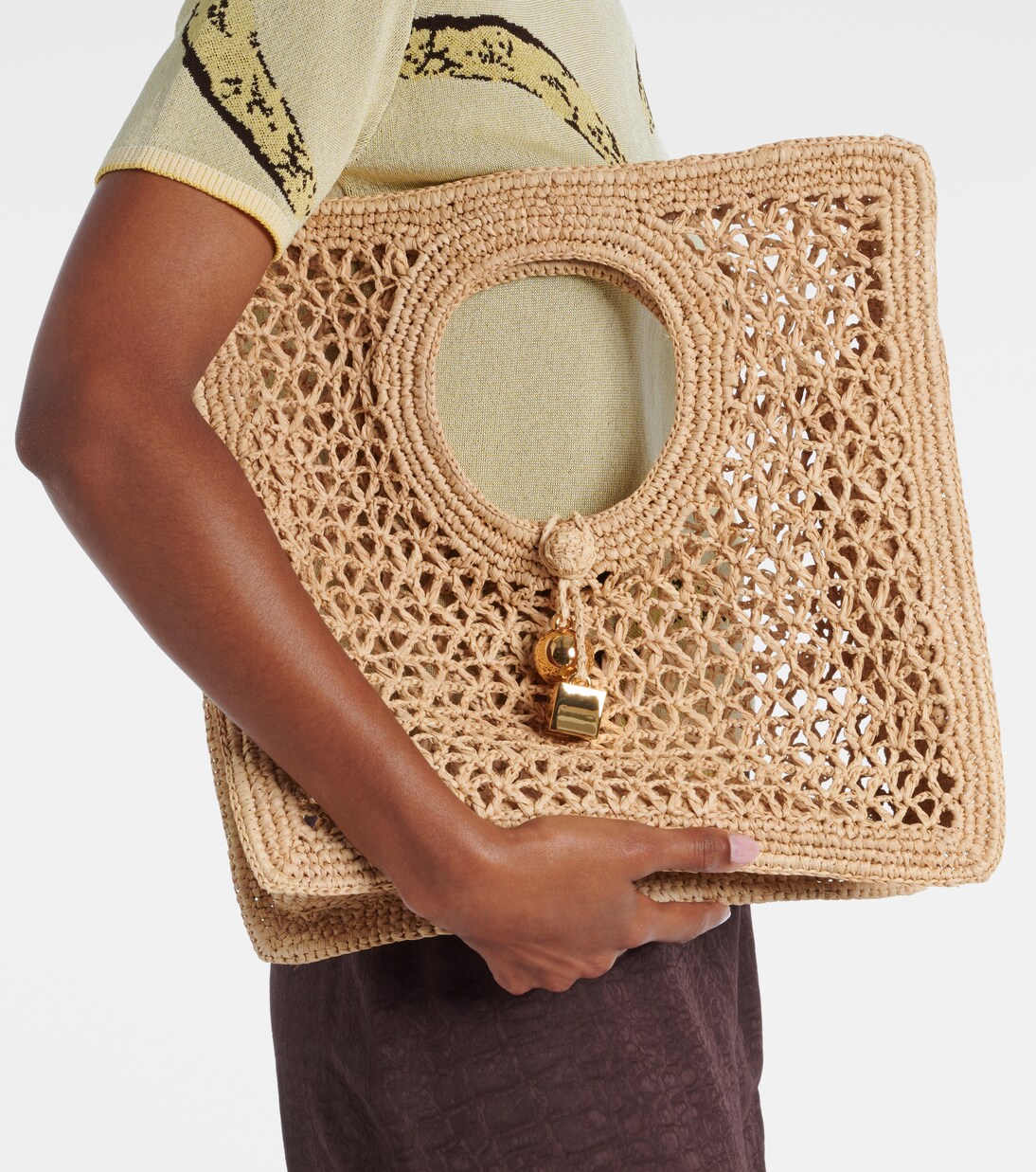 Spiaggia Small raffia tote bag | Jacquemus