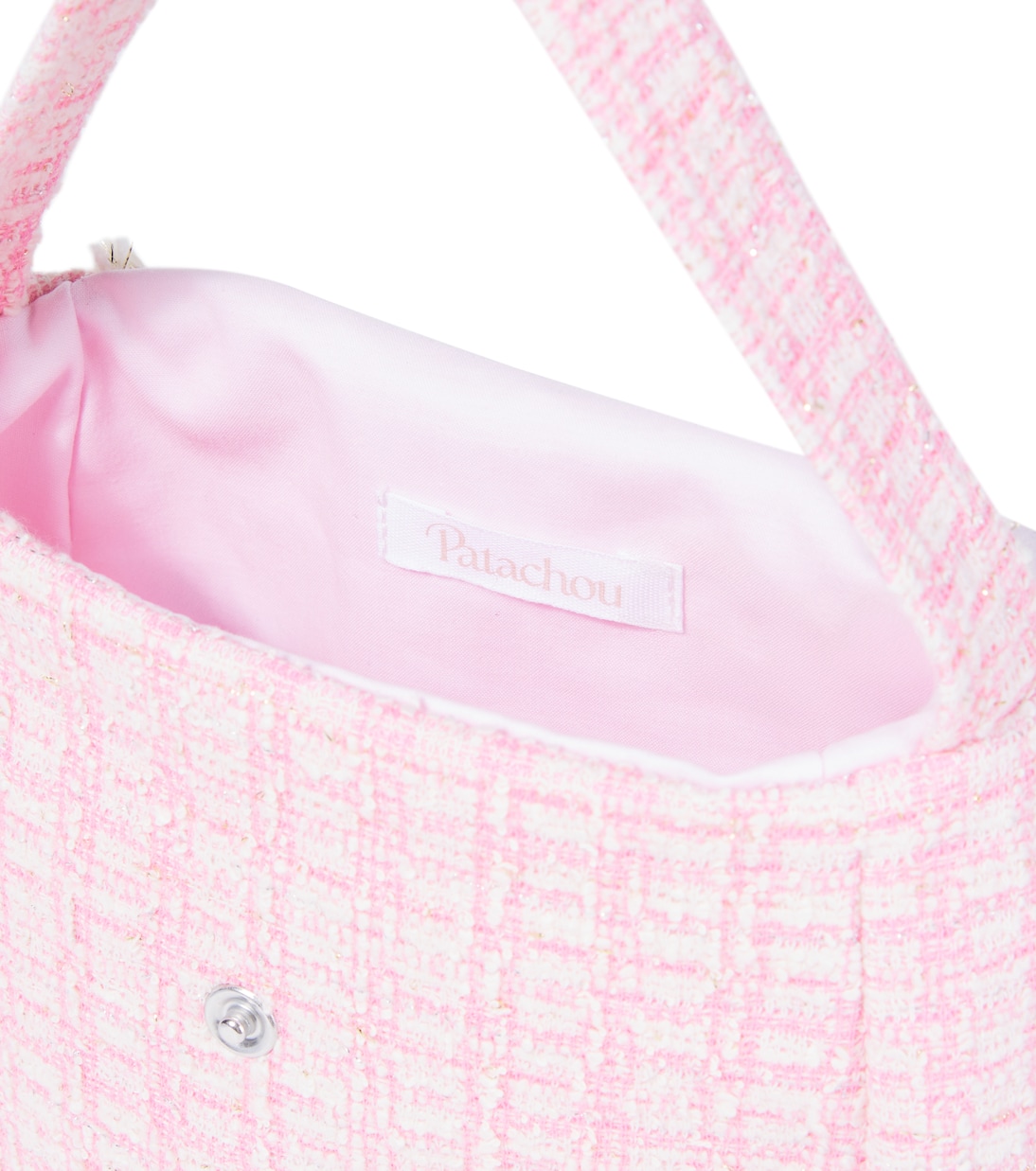 Bow-detail tweed shoulder bag | Patachou