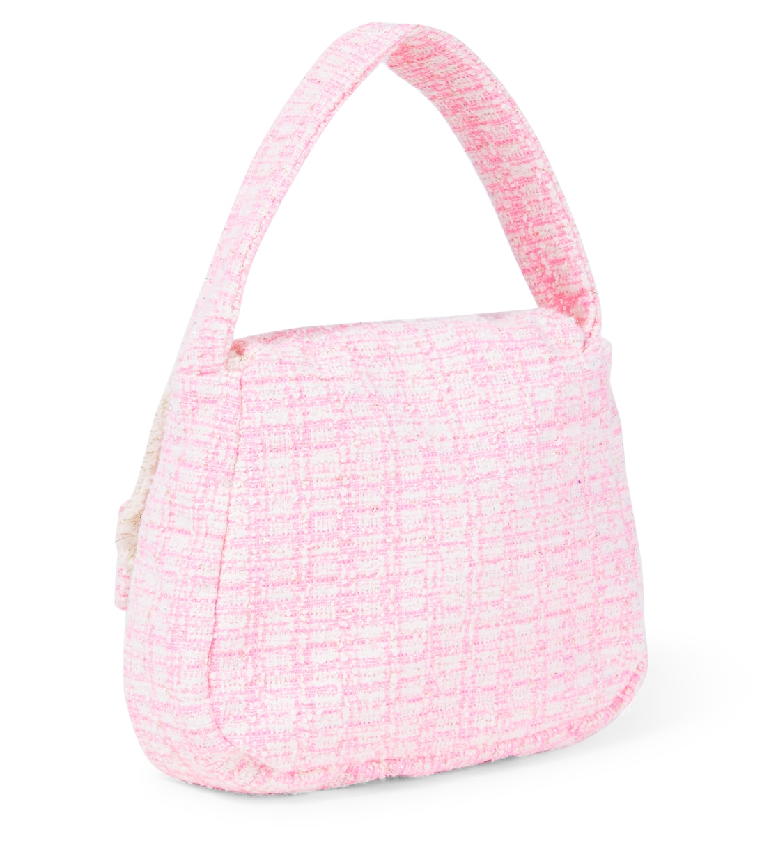 Bow-detail tweed shoulder bag | Patachou