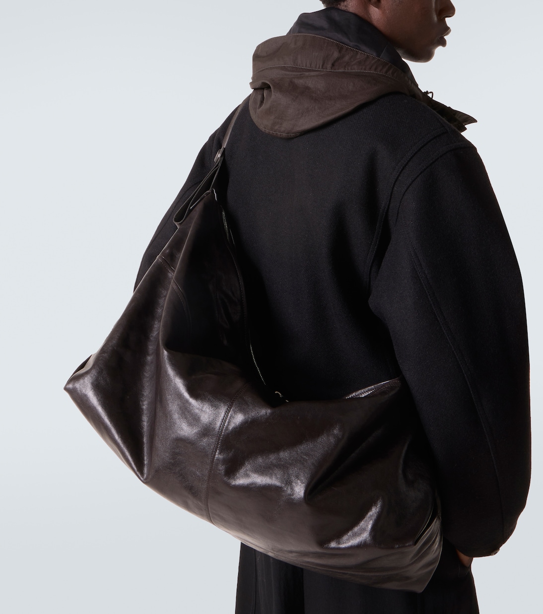Berlingot 72H leather duffel bag | Lemaire