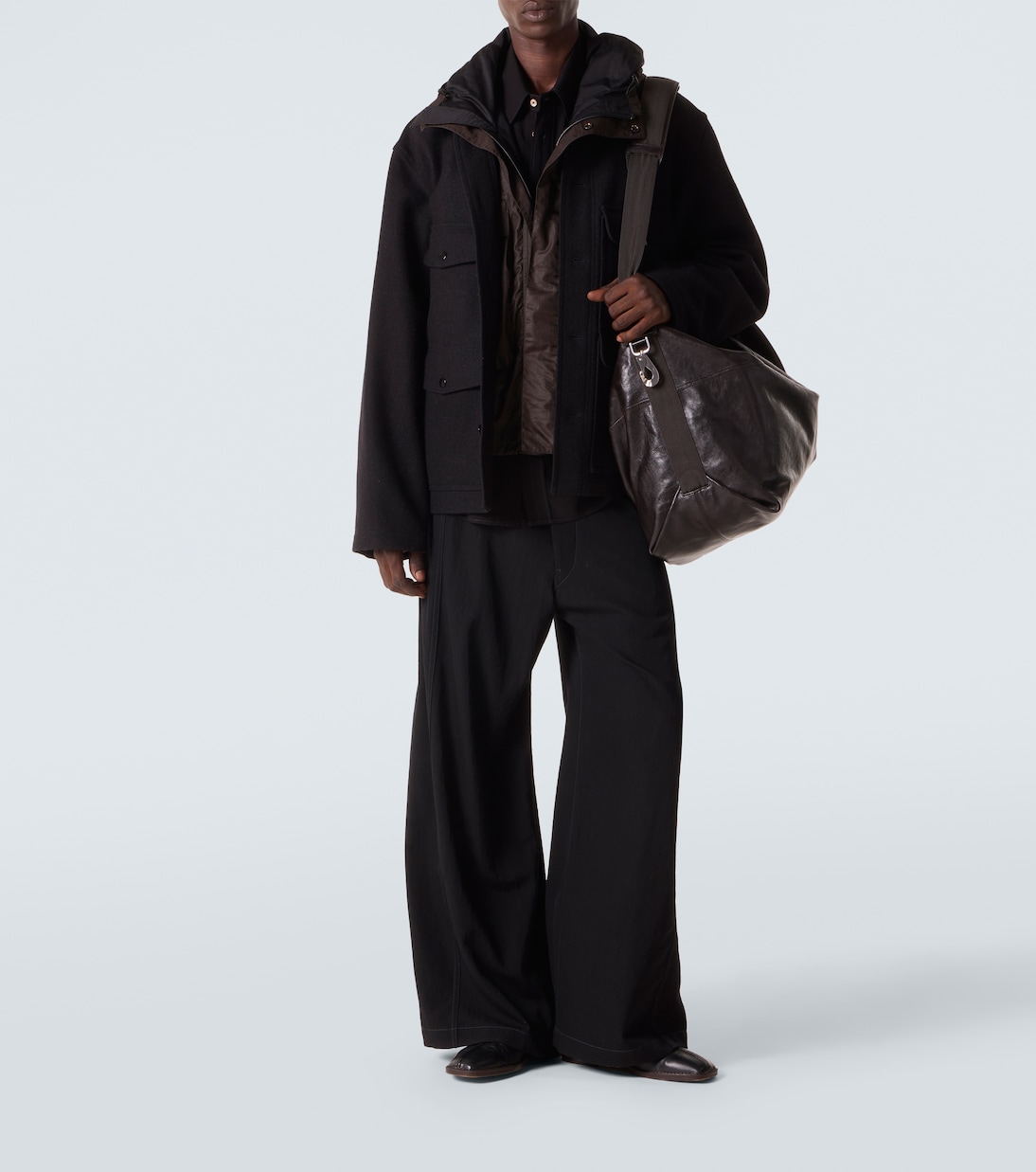 Berlingot 72H leather duffel bag | Lemaire