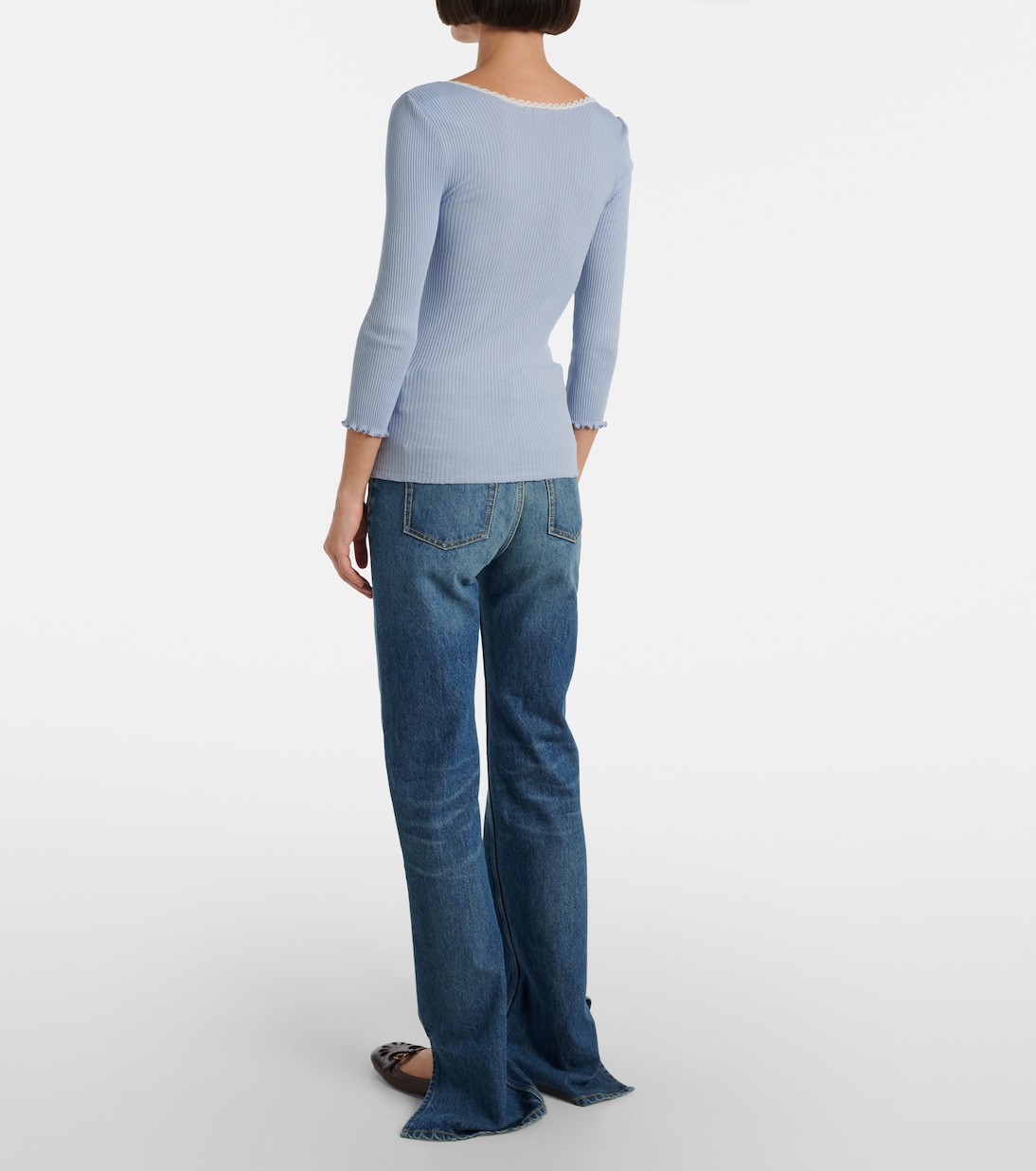 Cardigan aus Baumwolle mit Spitze | Chloé