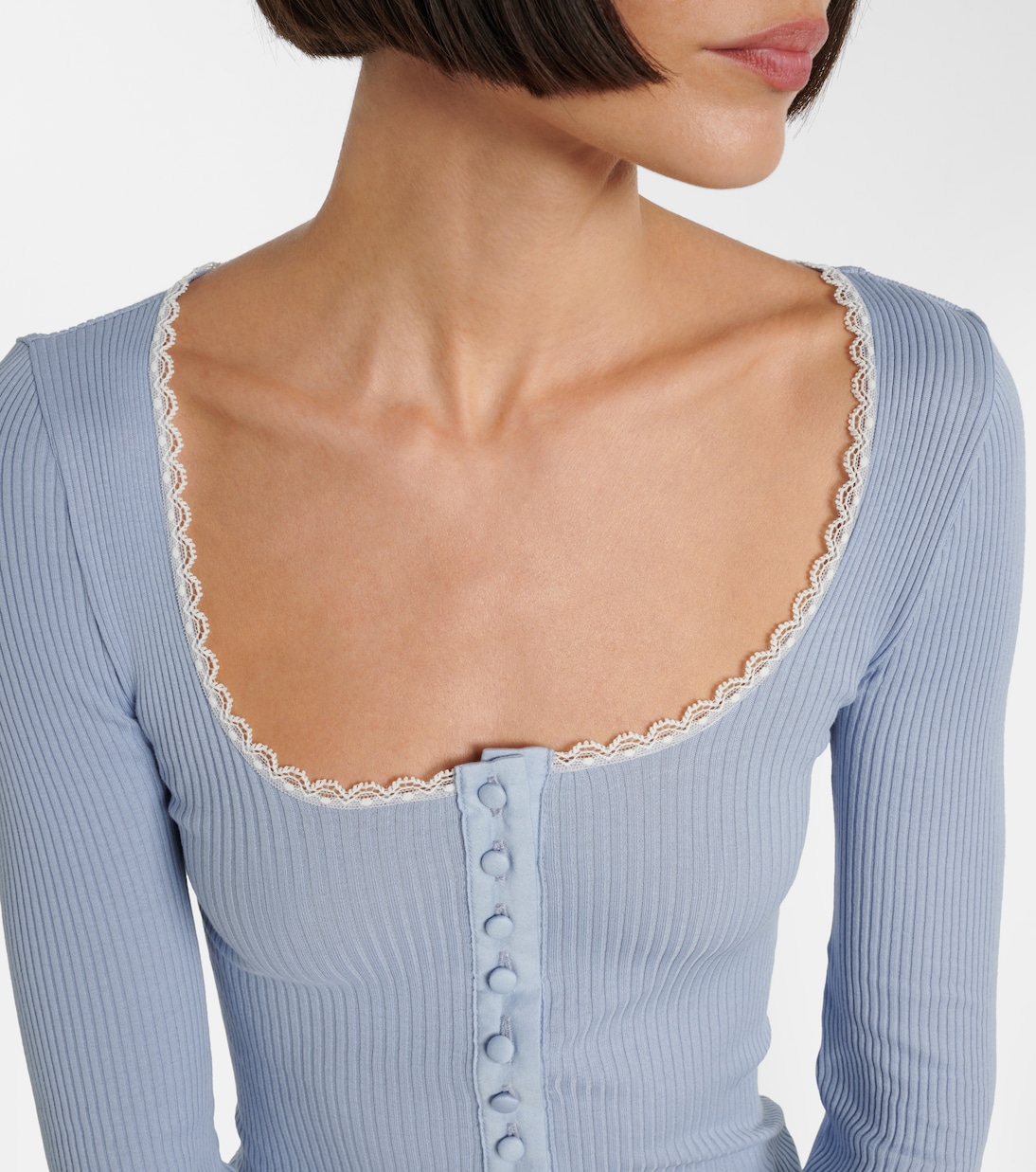 Cardigan aus Baumwolle mit Spitze | Chloé