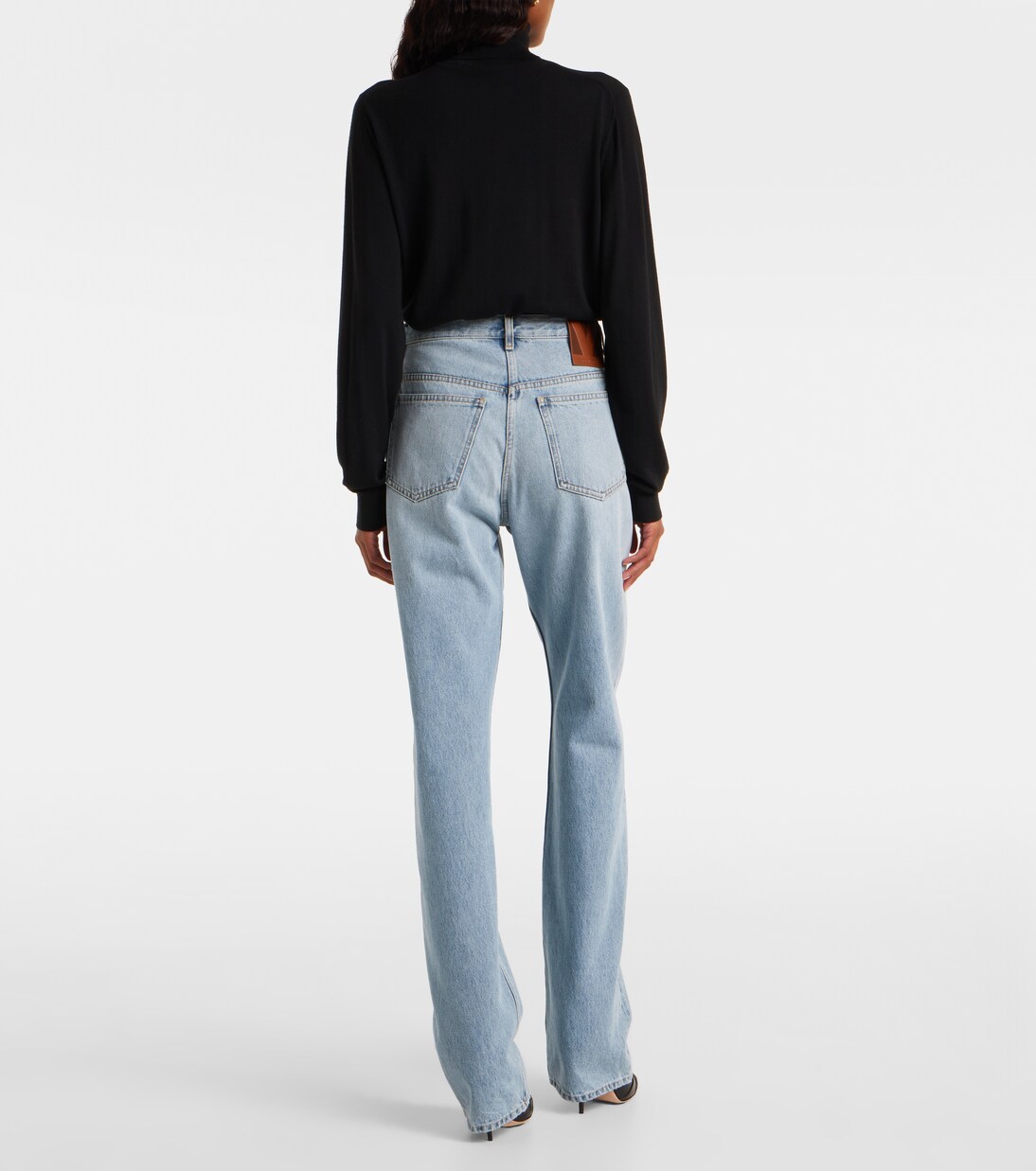 Mid-rise wide-leg jeans | Valentino
