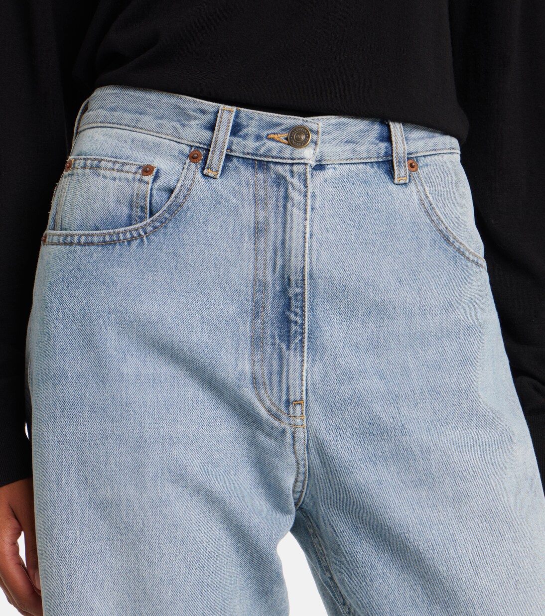 Mid-rise wide-leg jeans | Valentino