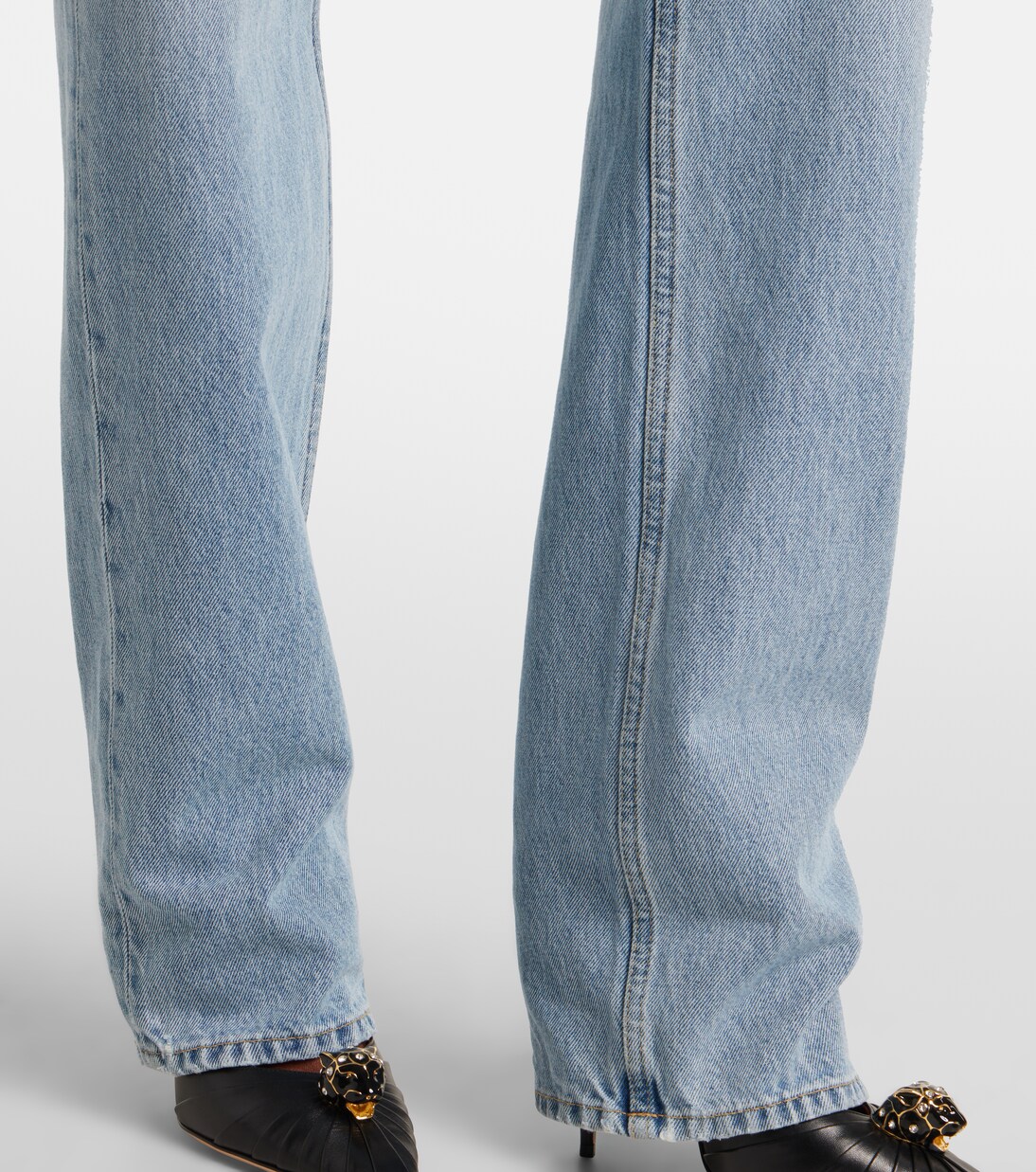 Mid-rise wide-leg jeans | Valentino