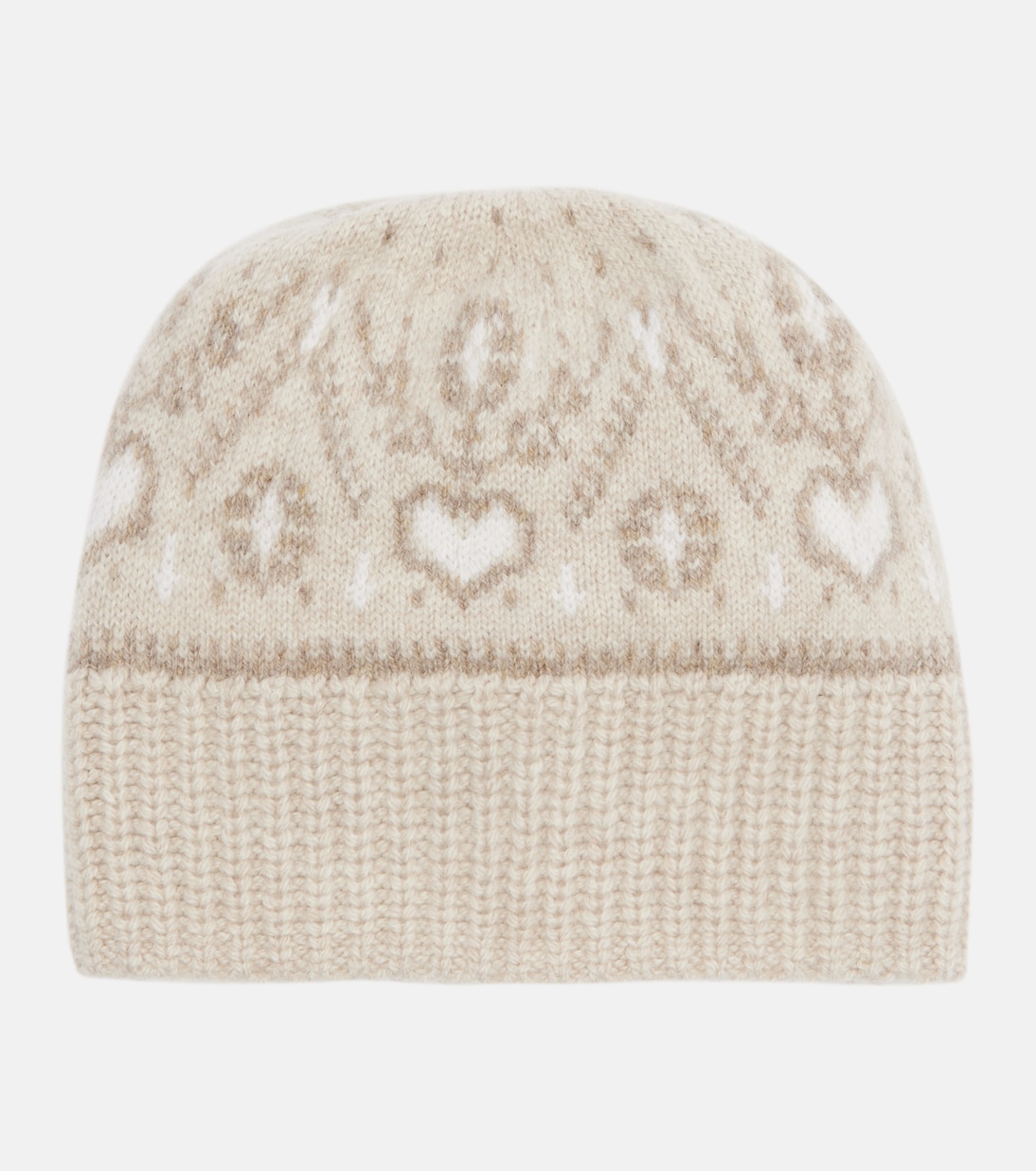 Avers Fair Isle cashmere beanie | Khaite