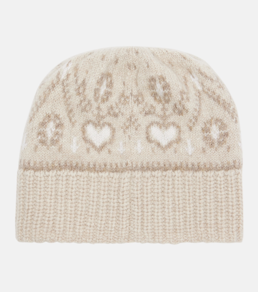 Avers Fair Isle cashmere beanie | Khaite