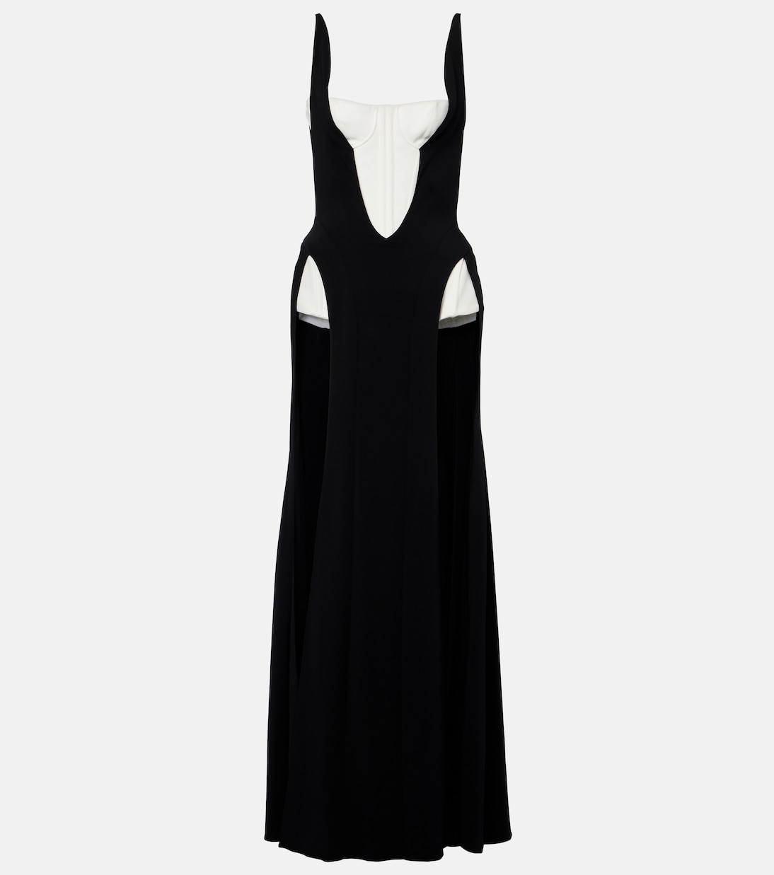 re/edit crêpe corset gown | Mugler