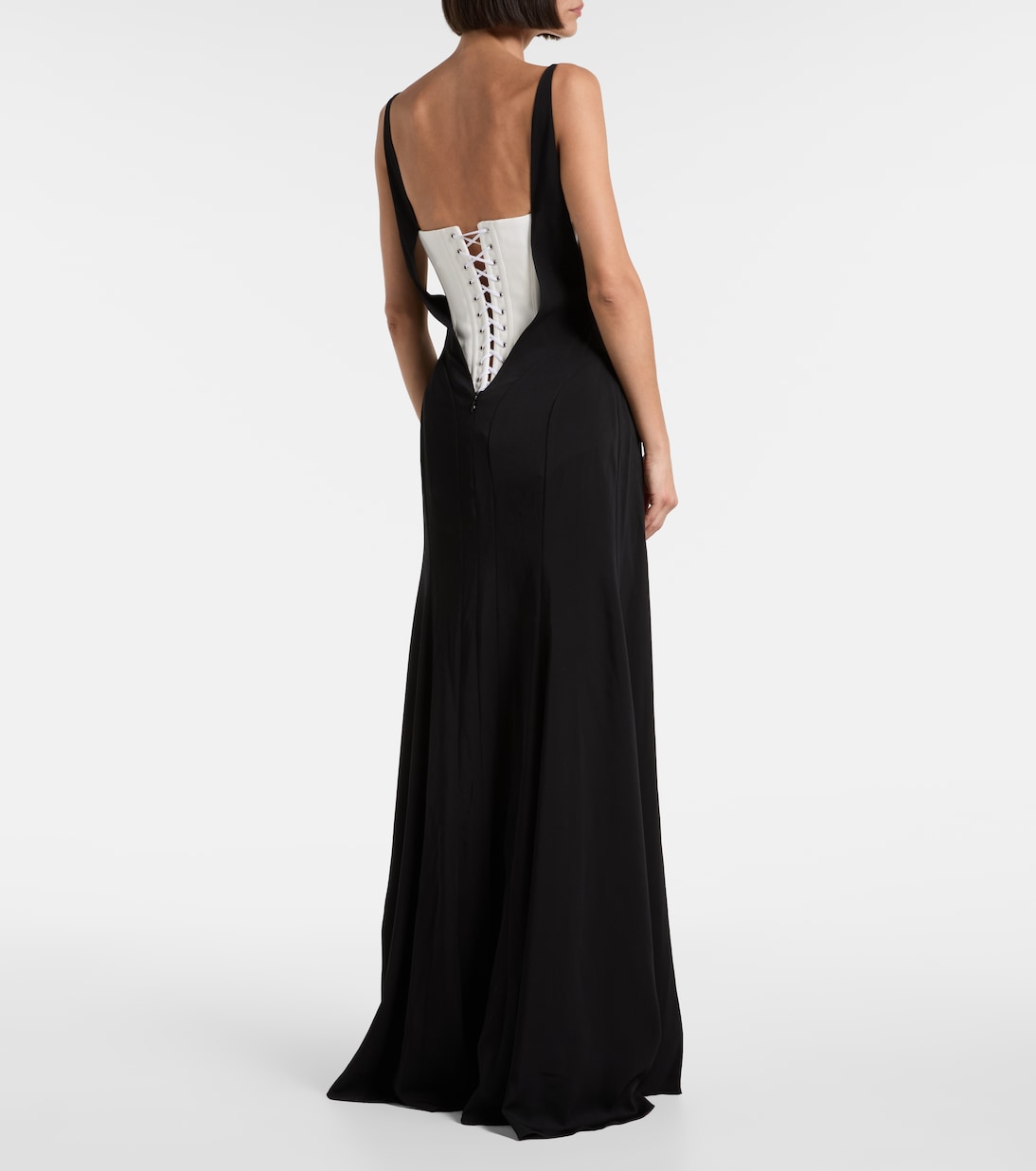 re/edit crêpe corset gown | Mugler