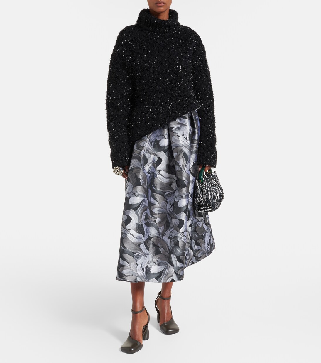 Jacquard midi skirt | Dries Van Noten