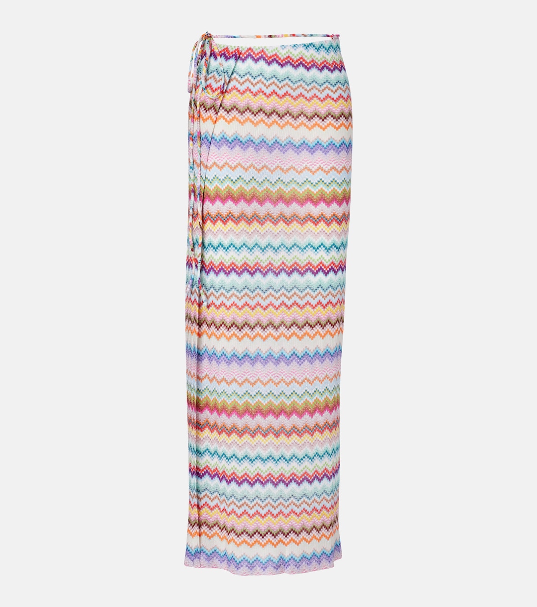 Zigzag lamé wrap skirt | Missoni