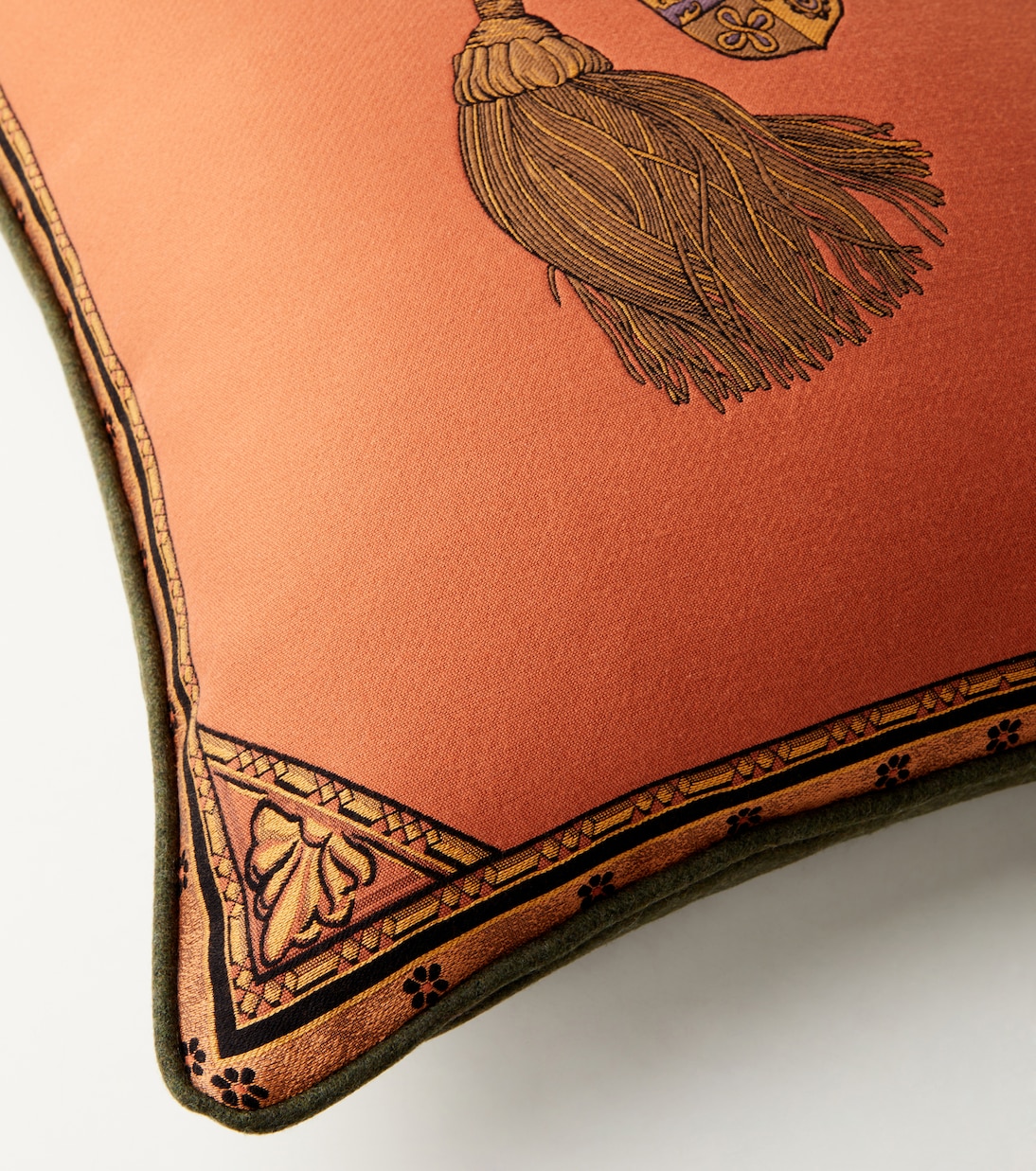 Herald embroidered cotton-blend cushion | Etro