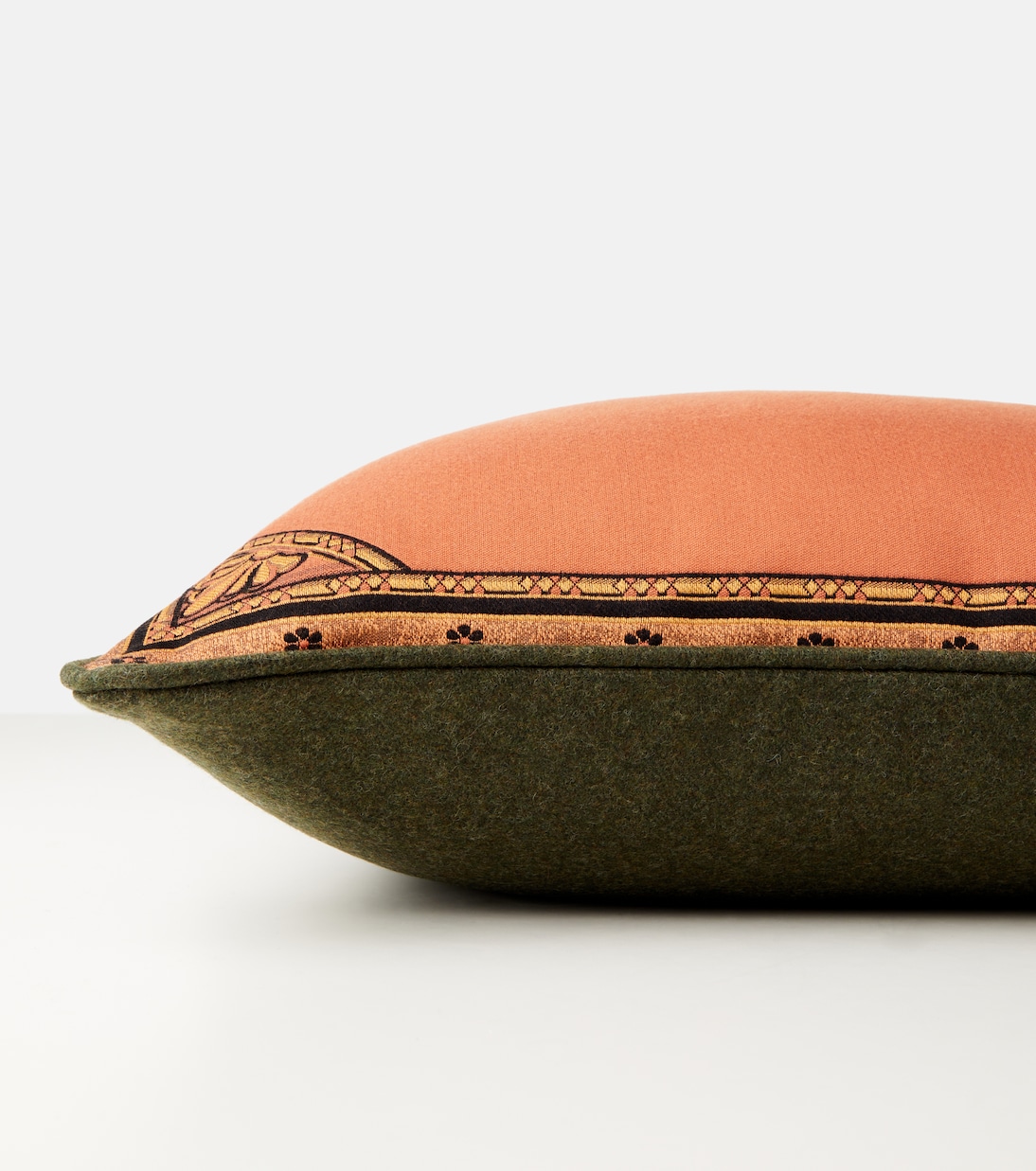 Herald embroidered cotton-blend cushion | Etro