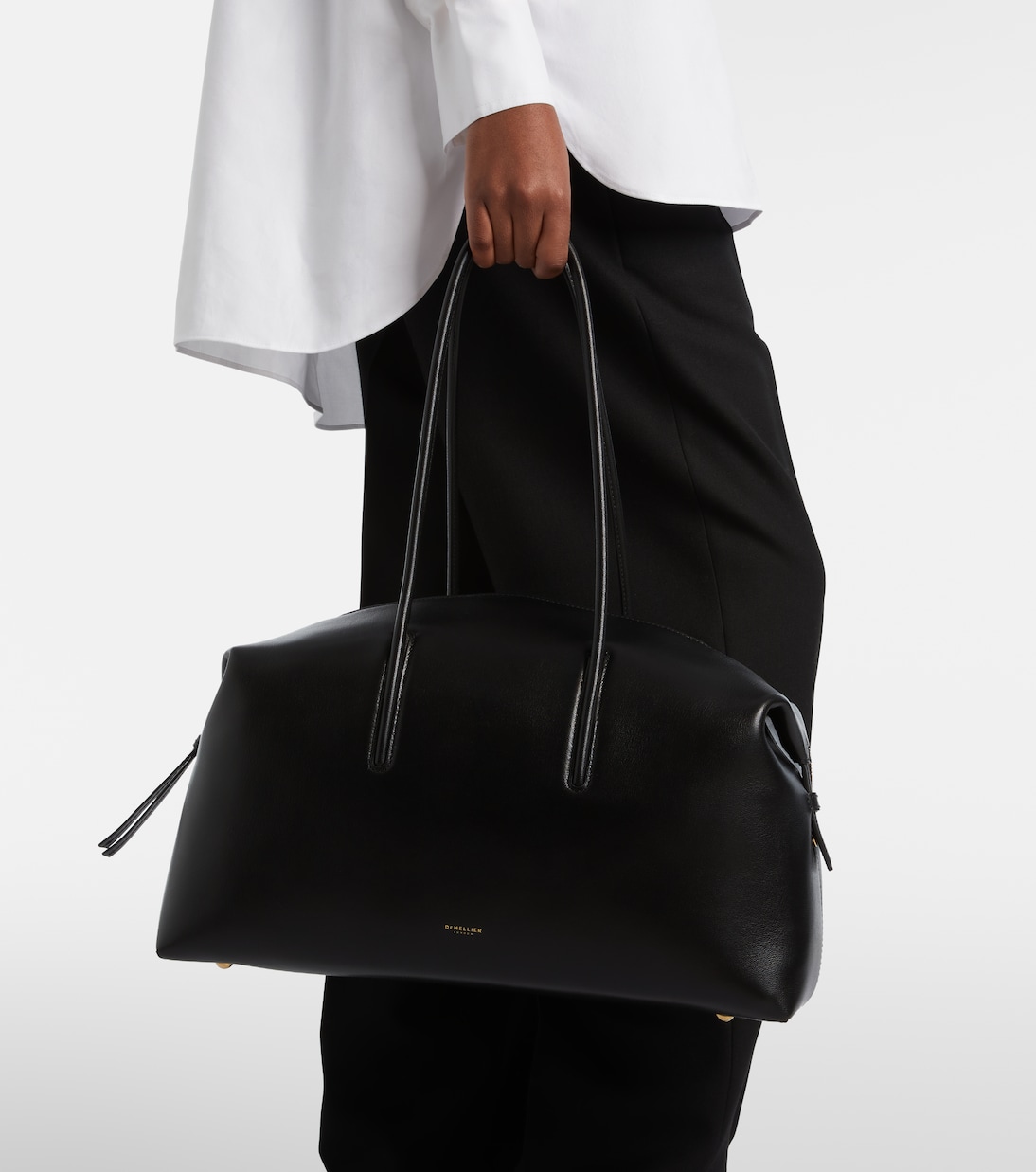 Stockholm Large suede top-handle bag | DeMellier