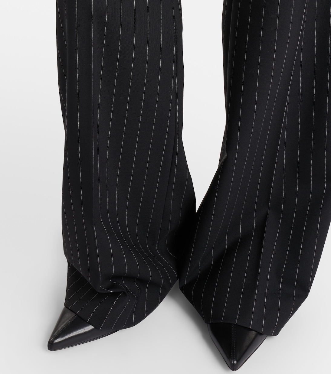 Pantalones flared Visino de gabardina a rayas | Sportmax