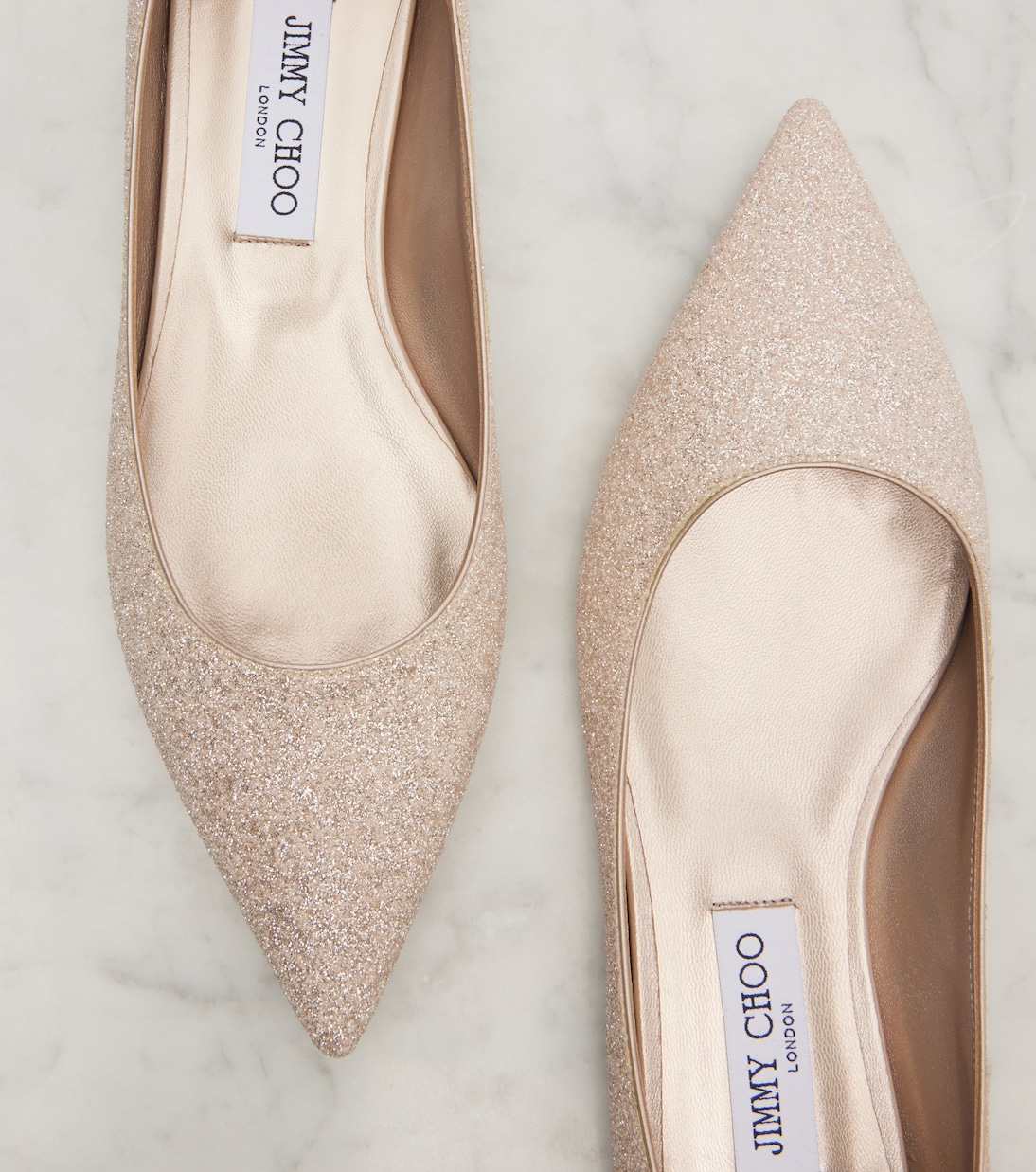 Bailarinas Love con glitter | Jimmy Choo