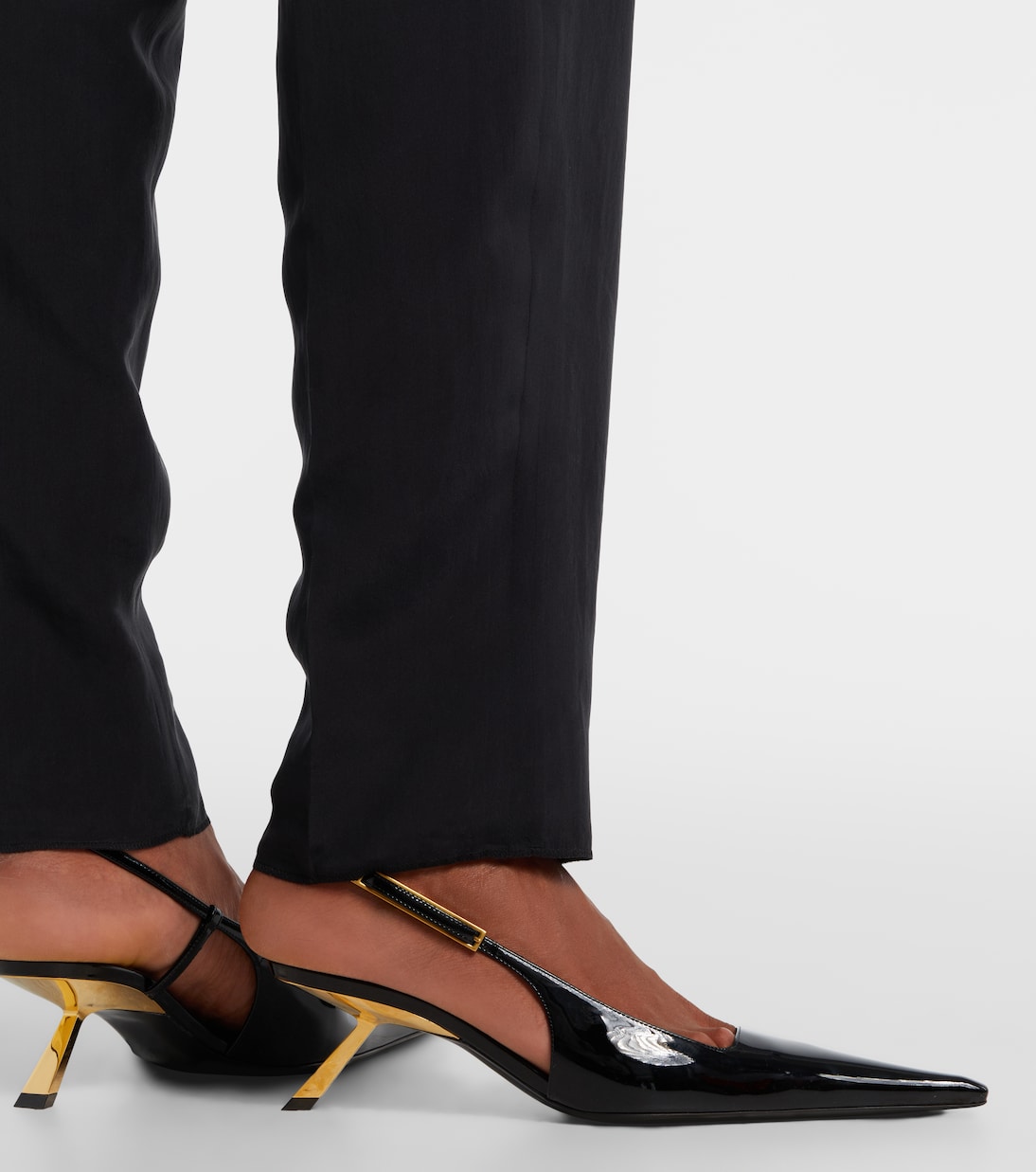 Lee patent leather slingback pumps | Saint Laurent