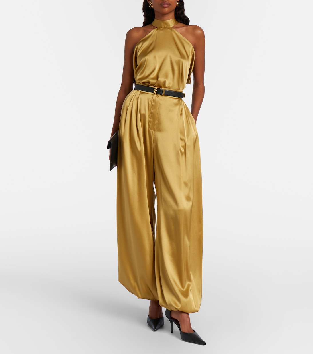 Silk-blend satin wide-leg pants | Nina Ricci