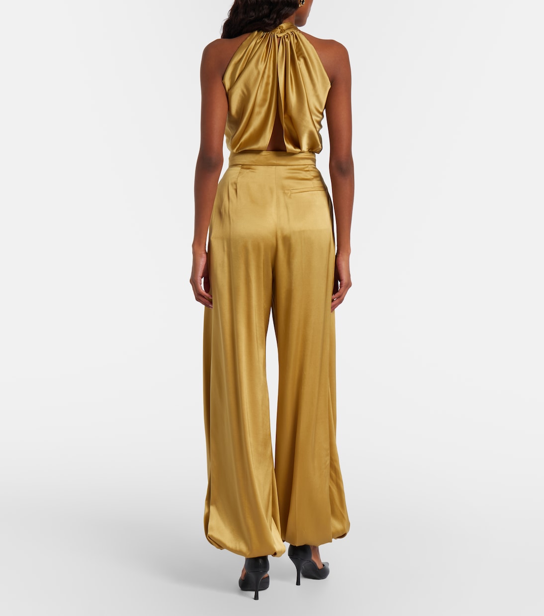Silk-blend satin wide-leg pants | Nina Ricci
