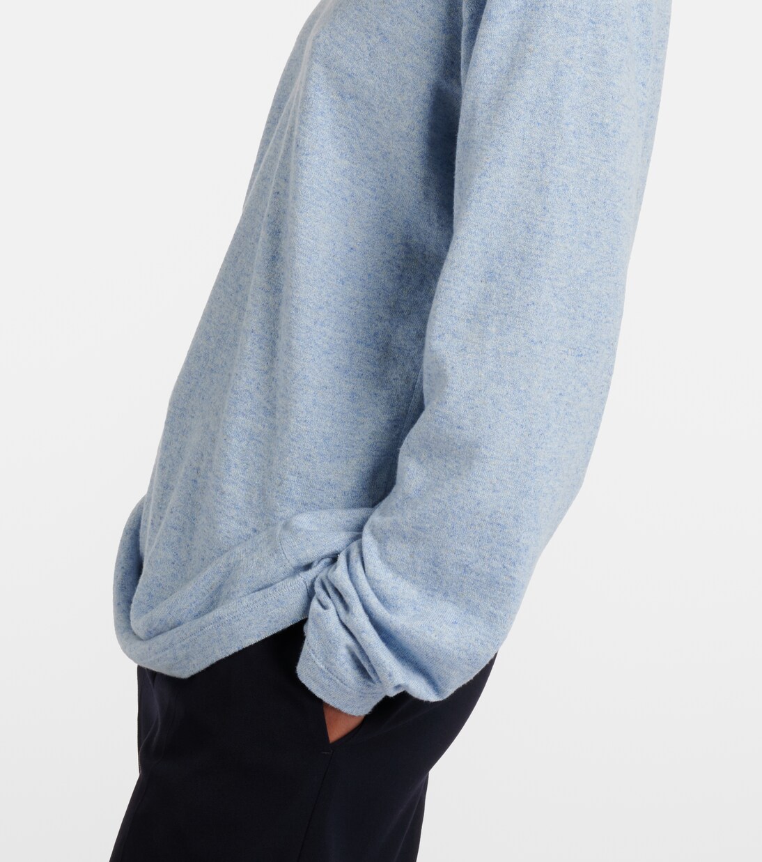Niosa cotton and linen polo sweater | The Row