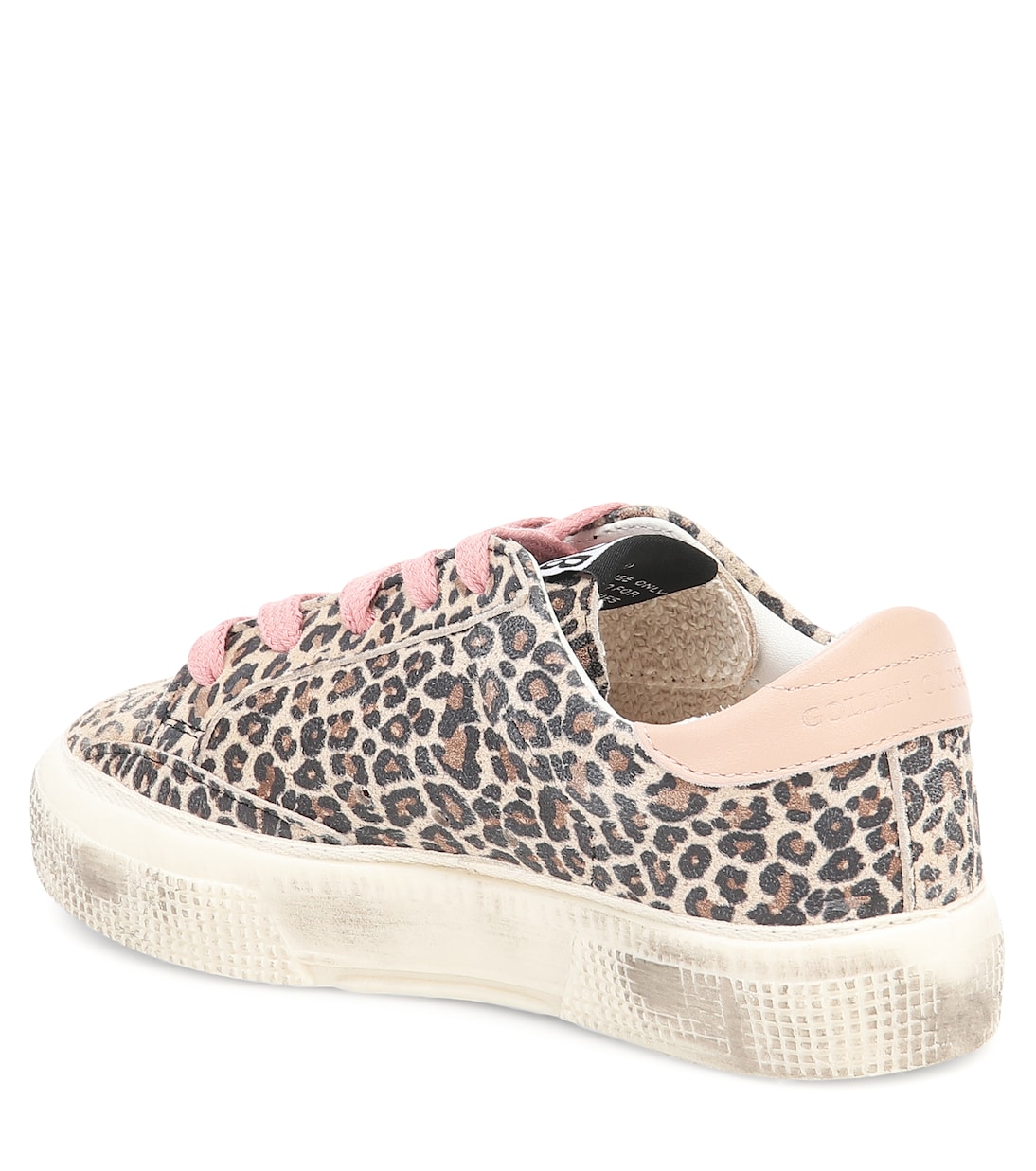 May leopard-print leather sneakers | Golden Goose Kids