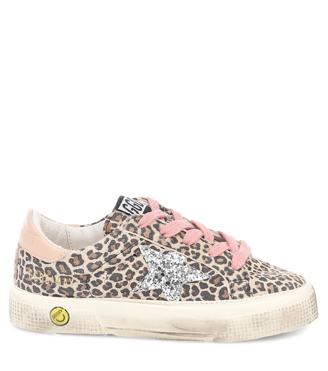 May leopard-print leather sneakers | Golden Goose Kids